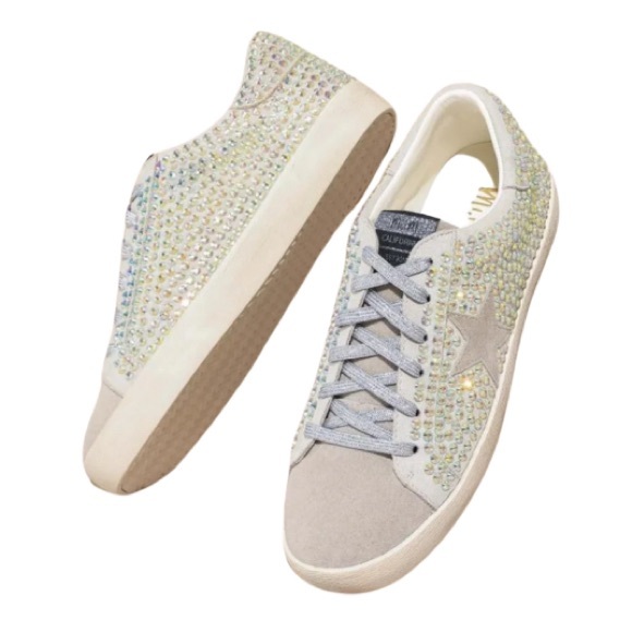 Miracle Miles Mi.iM Joann Lace up Rhinestone Suede Star Sneaker, Shoes - Size 6 - Picture 2 of 15